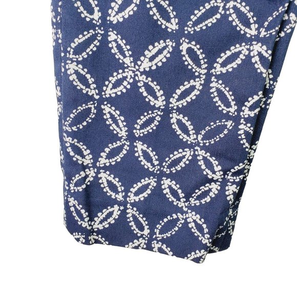 MICHAEL MICHAEL KORS Geometric Print Basics Ankle Pant Sz 2 - Picture 7 of 9